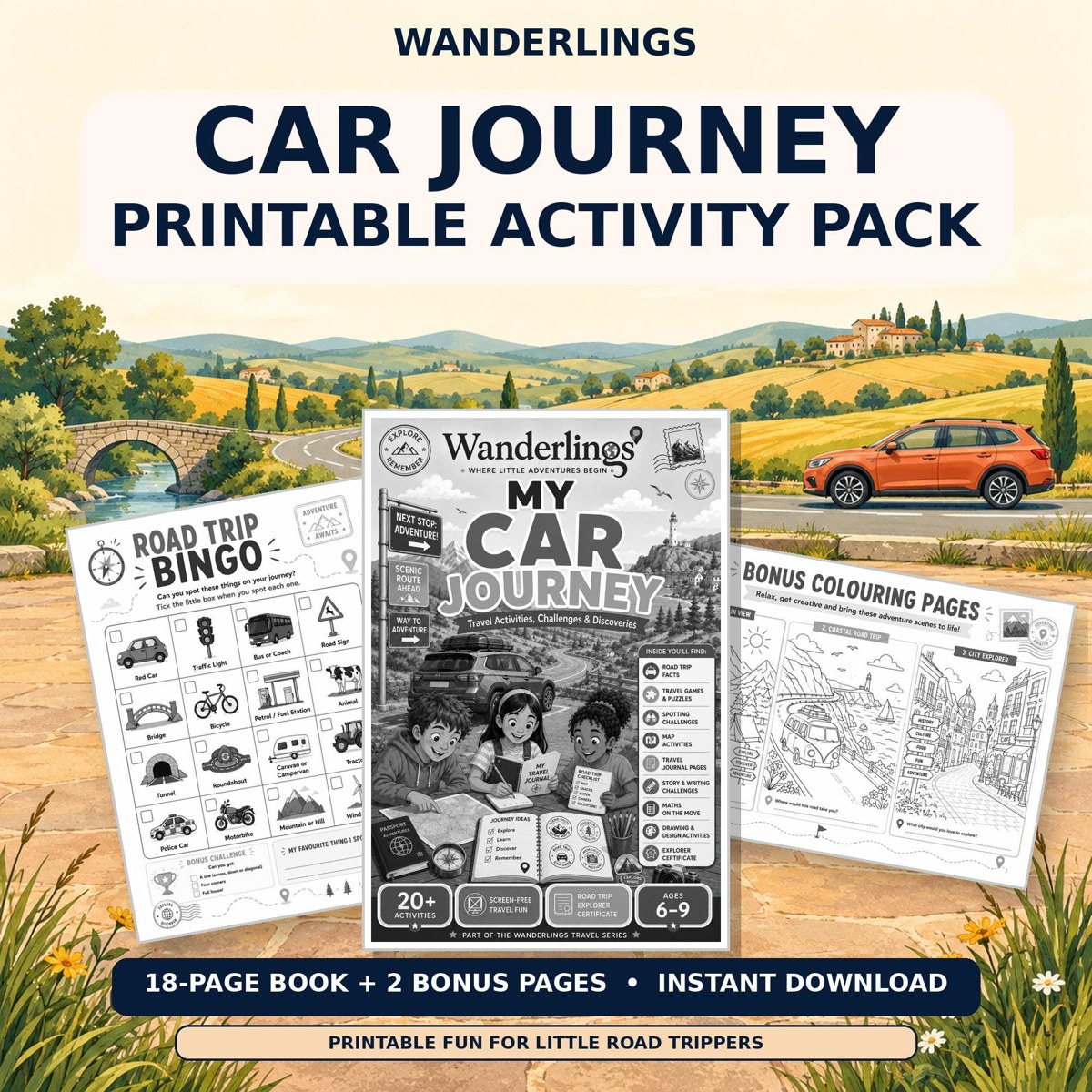 Road Trip Activities Etsy listing preview