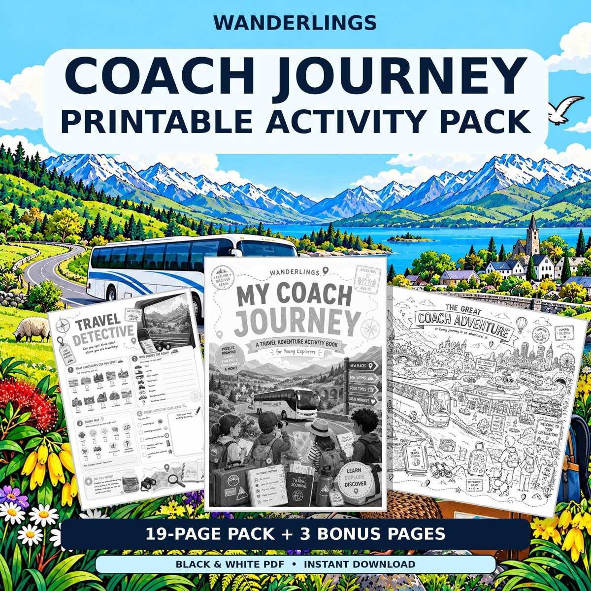 Coach Journey Activities Etsy listing preview
