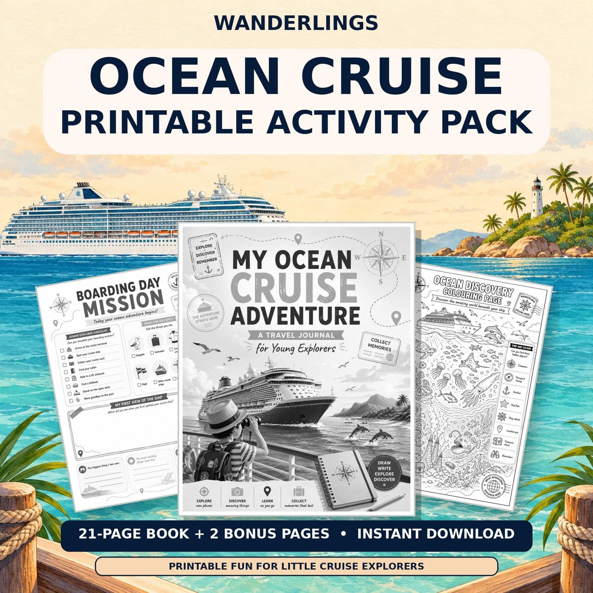 Cruise Activities Etsy listing preview