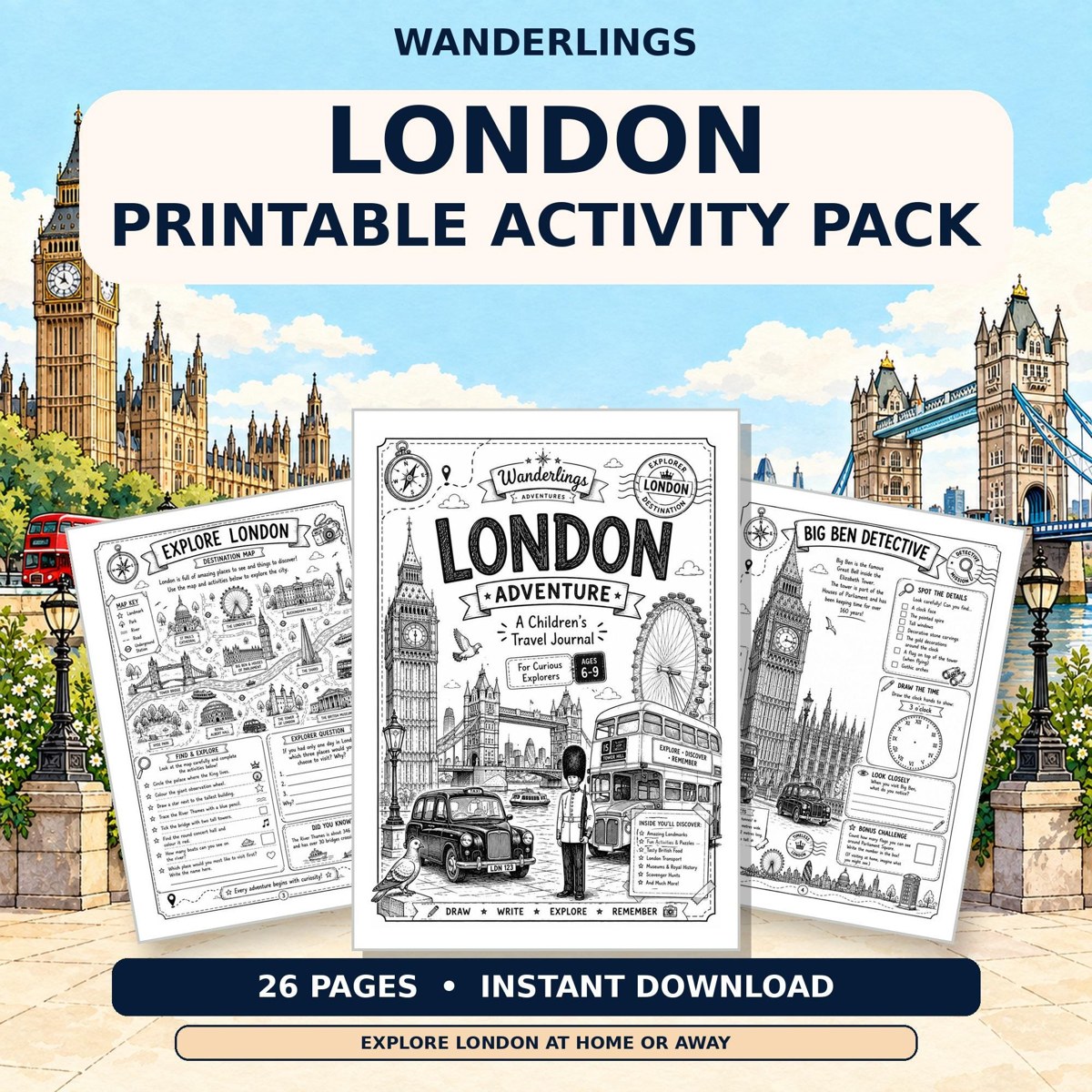 London Explorer Etsy listing preview