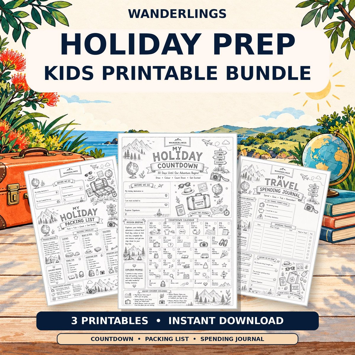 Holiday Planning Bundle Etsy listing preview