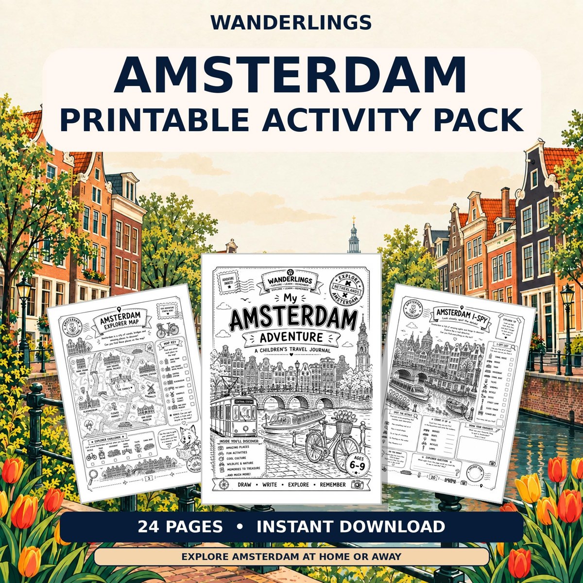 Amsterdam Explorer Etsy listing preview