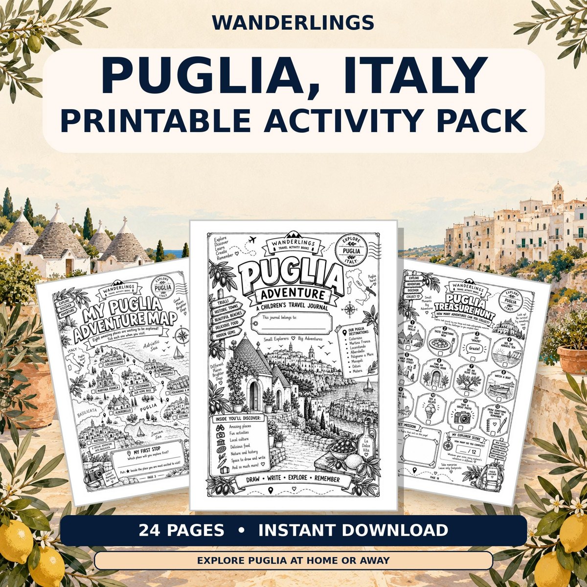 Puglia Explorer Etsy listing preview