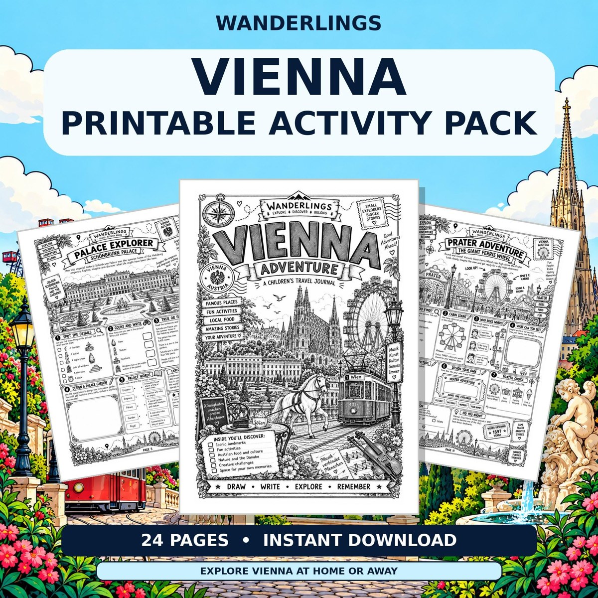 Vienna Explorer Etsy listing preview