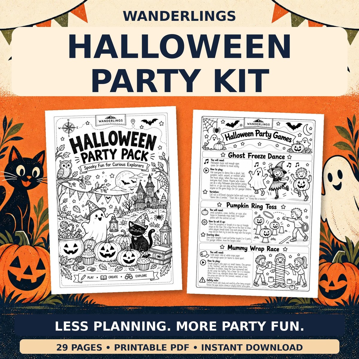 Halloween Party Kit Etsy listing preview