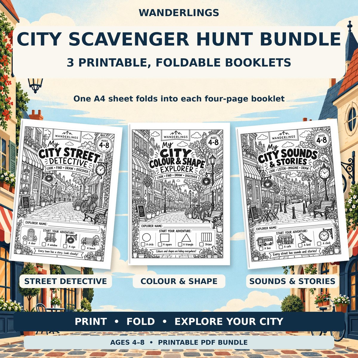 City Scavenger Hunt Bundle Etsy listing preview